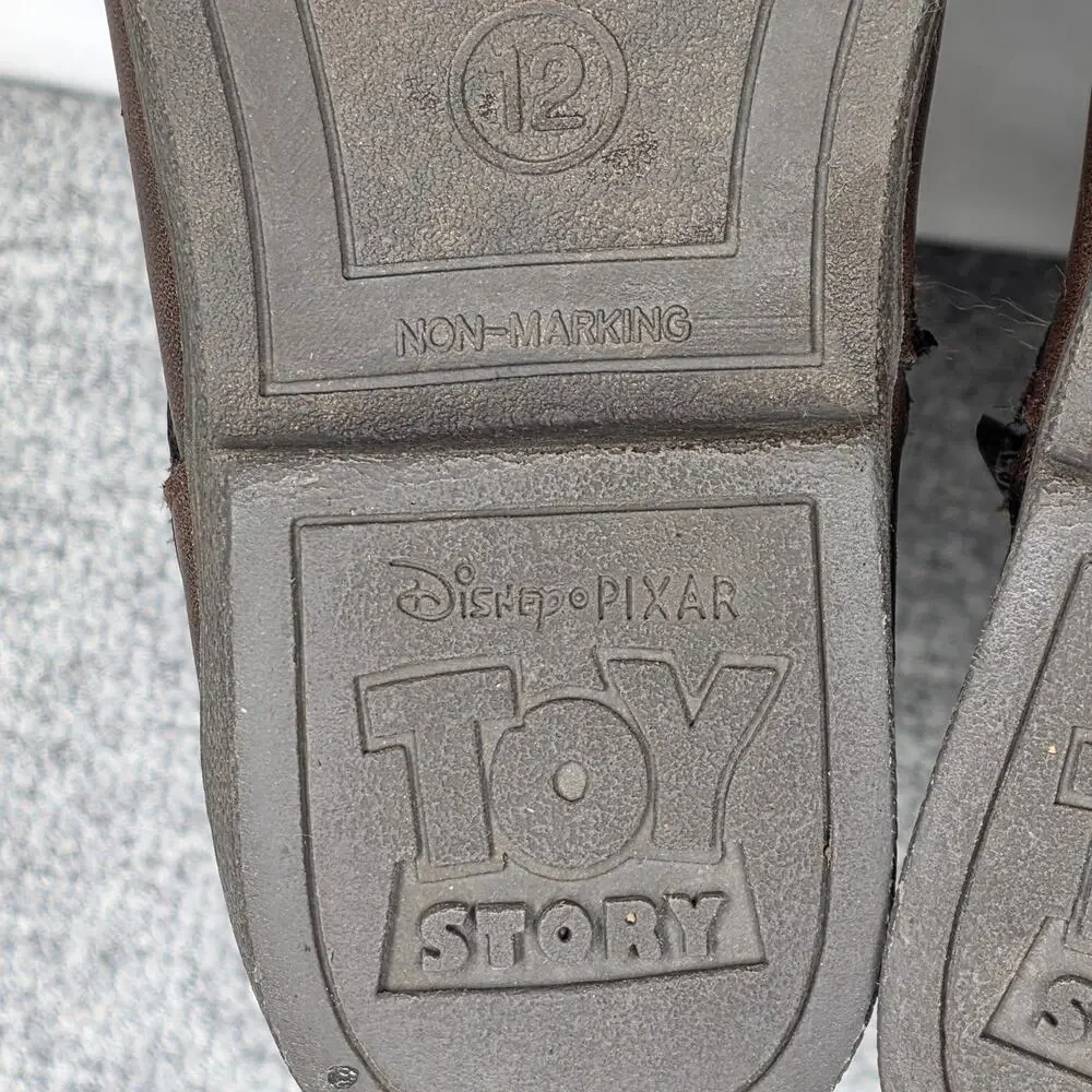 DISNEY PIXAR 2018 TOY STORY WOODY & BULLSEYE KIDS’ BROWN COWBOY BOOTS – SIZE 12